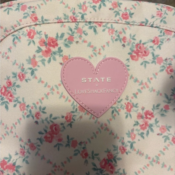 NWT STATExLOVESHACKFANCY ROSA BEAUX BACKPACK - Picture 2 of 11